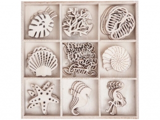 Kszta�ty z drewna DPCRAFT Wakacje 45szt.