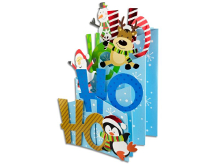 Kartka witeczna PAN DRAGON HM 100-1172 Przestrzenna "Ho Ho Ho"