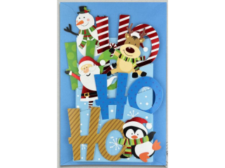 Kartka witeczna PAN DRAGON HM 100-1172 Przestrzenna "Ho Ho Ho"