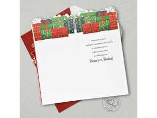 Kartka witeczna PAN DRAGON HM 100-1171 Przestrzenna "witeczna jazda"