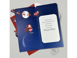 Kartka witeczna PAN DRAGON HM 100-1169 Przestrzenna "Zwariowane Mikoaje"