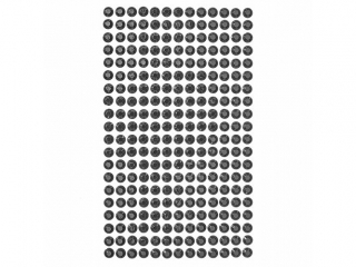 Kryszta�ki samoprzylepne DPCRAFT 6mm 260szt. black