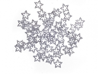 Confetti DPCRAFT Gwiazdki 60szt. srebrne