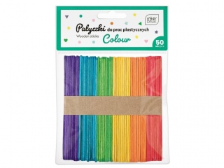Kolorowe patycz do pr plast 113x10 50szt[12x144