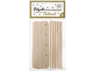 Zestaw patyczk�w do prac plastycznych 16szt.