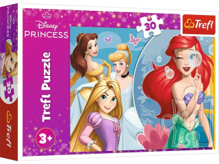 Puzzle 30 TREFL Piękny dzień księżniczek / Disney