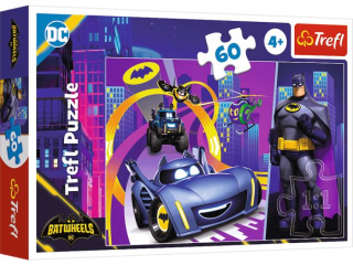 Puzzle 60 TREFL Batman i jego pojazdy / Warner Batwheels