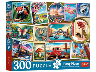 Puzzle  300 TREFL EasyPiece - Znaczki pocztowe
