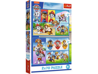 Puzzle 2x70 TREFL Psi Patrol rządzi
