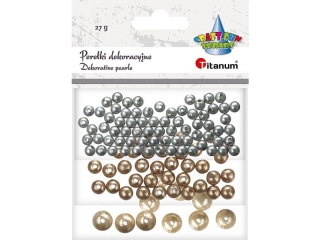 Pere�ki plastikowe srebrne, miedziane, z�ote 12g