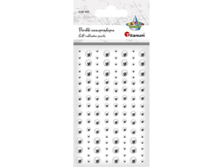 Pere�ki samoprzylepne TITANUM O6/5/4/3mm srebrne 120szt.