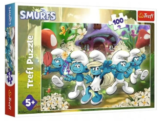 Puzzle  100 TREFL Poznaj Smerfy