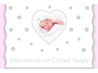 Kartki zaproszenia Pol-Mak ZS 56251 Chrzest a10