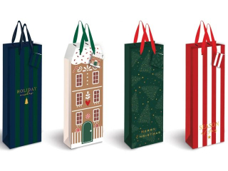 Torebka prezentowa INTERDRUK Boe Narodzenie butelka 190g 13x36x10cm