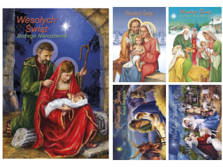 Laurka z brokatem i opatkiem B6BO 117x167 z kopert  POL-MAK GWIAZDKA B6BO_GWRL_262