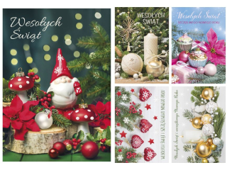 Laurka z brokatem i opatkiem B6BO 117x167 z kopert  POL-MAK GWIAZDKA B6BO_GWSW_263