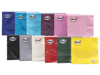 Serwetki  POL-MAK Maki Lunch Unicolour 33cm 20szt. MIX MAKI Unicolour SLCOMIX