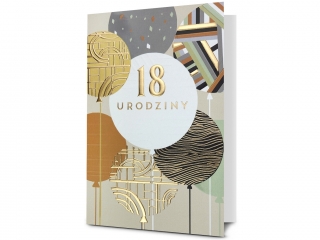 Kartki karnet HM 200-3192 Urodziny "18"