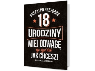 Kartki karnet B6 K - 2006 18-te Urodziny