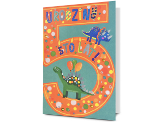 Kartka urodzinowa dla dzieci PAN DRAGON HM 200-3374 Dla ch�opca, Cyfra "5"