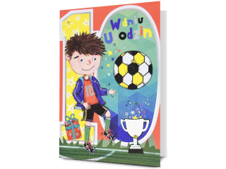 Kartka urodzinowa dla dzieci PAN DRAGON HM 200-3379 Dla ch�opca, Cyfra "10"