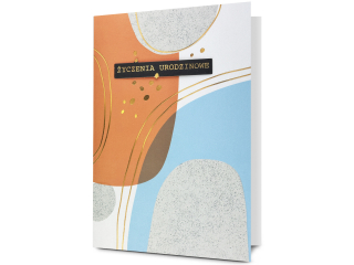 Kartka urodzinowa PAN DRAGON HM 200-3399 Geometryczne wzory