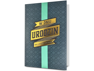 Kartka urodzinowa PAN DRAGON HM 200-3390 Turkus