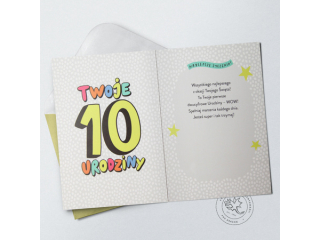 Kartki karnet PAN DRAGON STAR-139 "10"