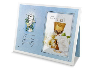 Ramka na zdj�cie PAN DRAGON Pami�tka I Komunii �w. PIX-1 niebieska