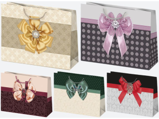 Torebka ozdobna POL-MAK 10szt. T6_OG_50 300x230x100 kokardy