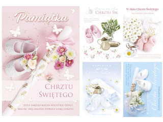 Laurka z brokatem B6B 117x167 z kopert� POL-MAK Chrzest B6B_CHR_781