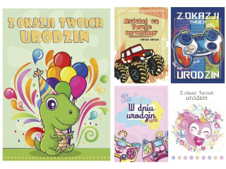 Laurka extra B6X 117x167 z kopert  POL-MAK Urodziny dziecice, dla dziewczynek i chopcw mix