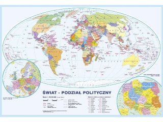 Podkład na biurko KRESKA mapa świata