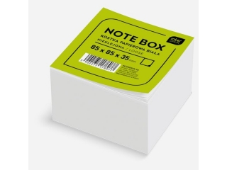 Kostka papierowa biała 85x85x35 mm nieklejona