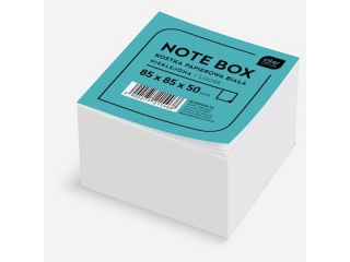 Kostka papierowa INTERDRUK biała 85x85x50 mm nieklejona