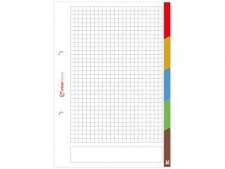 Wk�ad do segregatora INTERDRUK A5 50k. kratka LUX z kolorowy