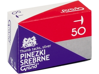Pinezki GRAND S50 srebrne a'10