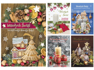 Laurka z brokatem B6B 117x167 z kopert  POL-MAK GWIAZDKA B6B_GWSW_281