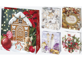 Torebka ozdobna POL-MAK Gwiazdka 10szt. T2_GW_23 155x155x80