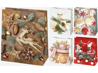 Torebka ozdobna POL-MAK Gwiazdka 10szt. T4_GW_75 190x230x105