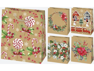 Torebka ozdobna POL-MAK Gwiazdka 10szt. T4EK_GW_71 190x230x105