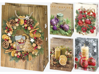 Torebka ozdobna POL-MAK Gwiazdka 10szt. T5_GW_86 230x320x110