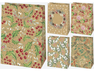 Torebka ozdobna POL-MAK Gwiazdka 10szt. T5EK_GW_85 230x320x110