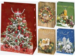 Torebka ozdobna POL-MAK Gwiazdka 10szt. T9_GW_48 290x400x120