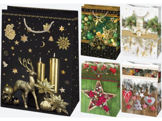 Torebka ozdobna POL-MAK Gwiazdka 10szt. T10_GW_25 345x480x130