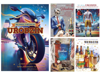 Laurka Lux Edition B6LUX 127x180 z kopert�  POL MAK Urodziny B6LUX_UR_797 m�skie