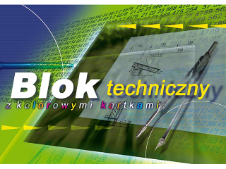 Blok techniczny kolorowy A4 10k. 170g KRESKA HURT