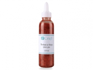 Brokat w kleju DPCRAFT 120ml - red