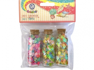Confetti 3x10g buteleczki szklane - Słoneczny dzień