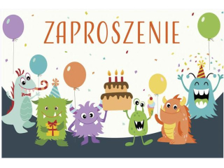 Zaproszenie Z 160x95 z kopert� POL-MAK 10szt. dzieci�ce Z_DZIE_64827